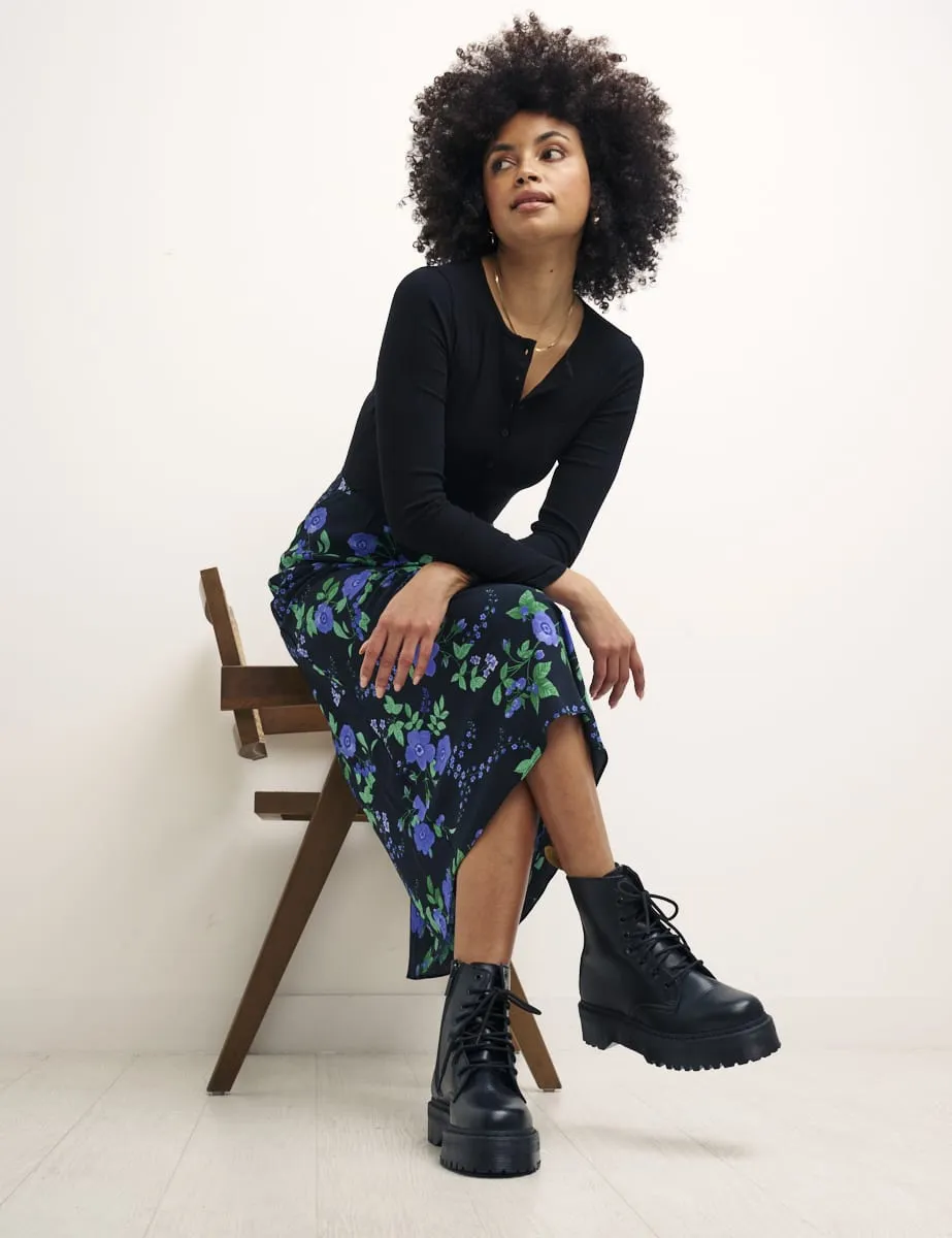 Big Floral Mila Midi Skirt sold by Nobody's Child product image thumbnail 2