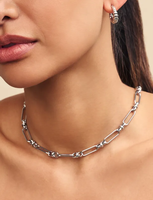 Silver Link Chain Necklace sold by Nobody's Child