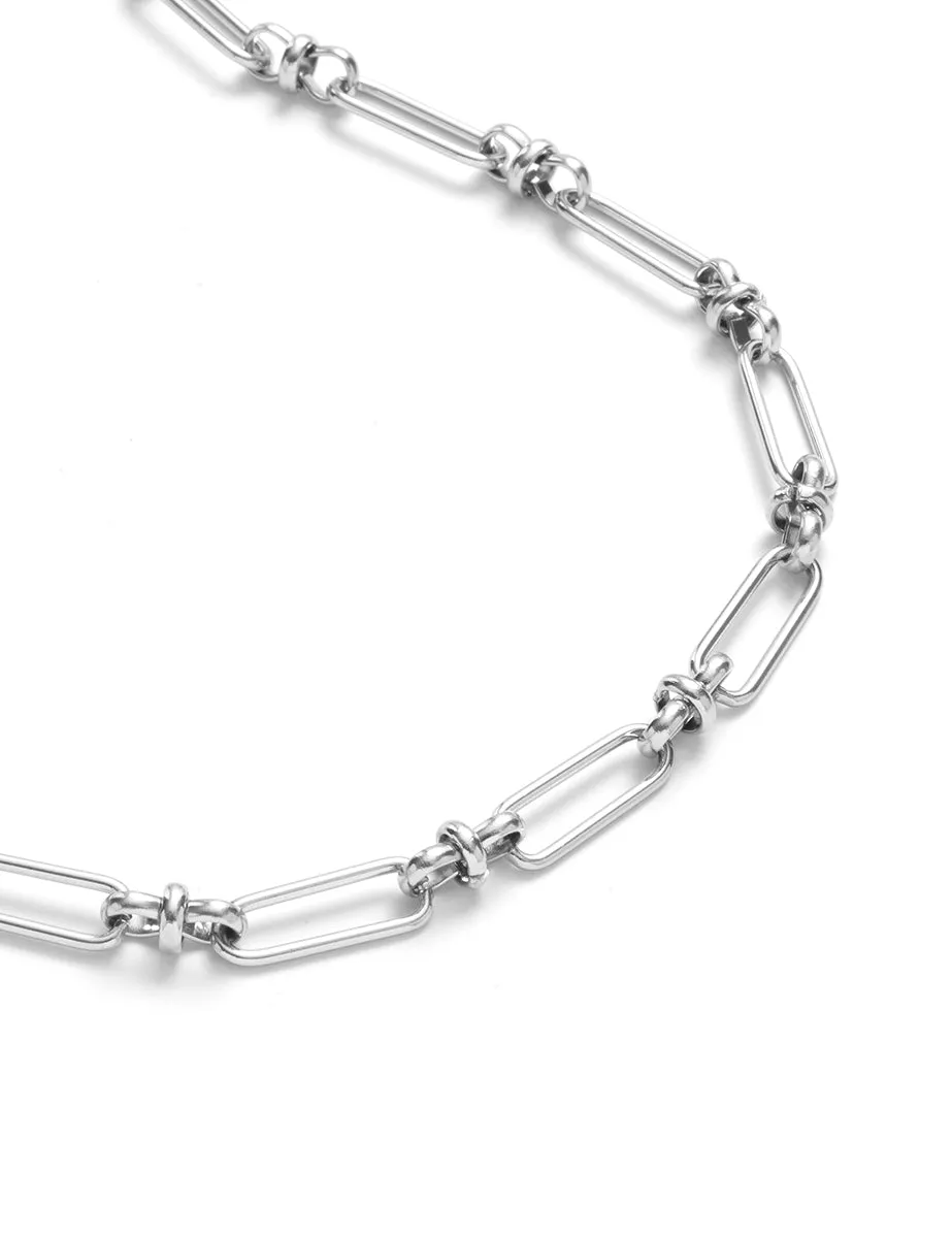 Silver Link Chain Necklace sold by Nobody's Child product image thumbnail 3