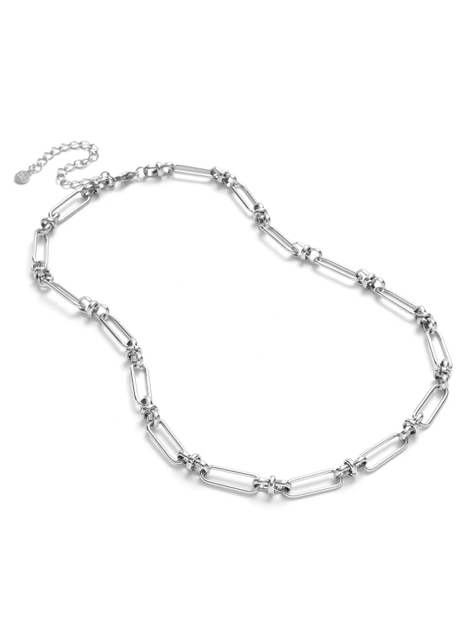 Silver Link Chain Necklace sold by Nobody's Child product image thumbnail 2