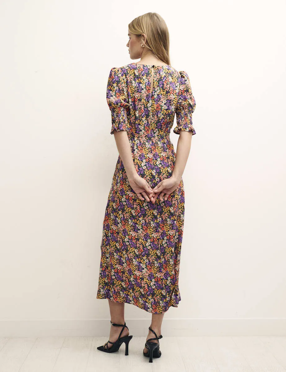 Petite Multi Floral Luna Midi Dress sold by Nobody's Child product image thumbnail 4