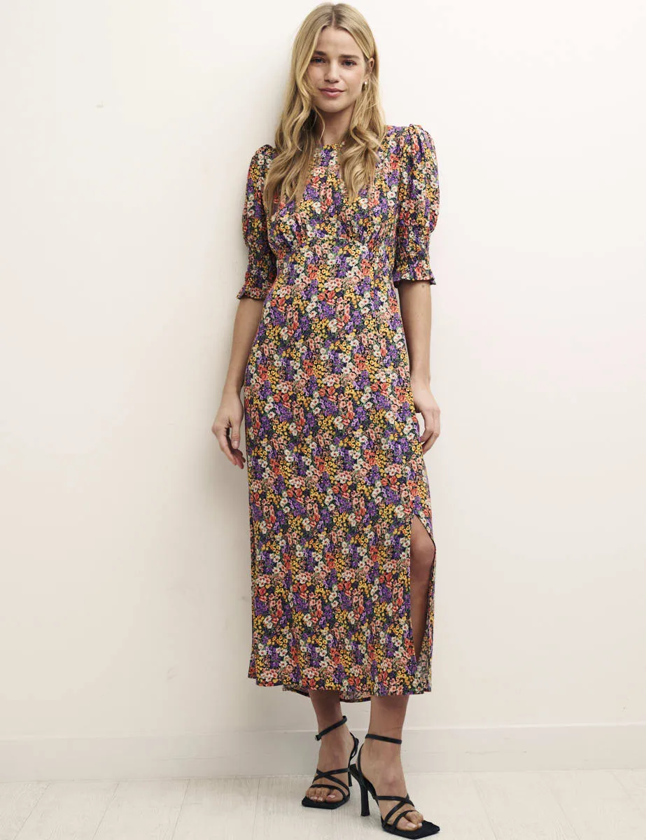 Petite Multi Floral Luna Midi Dress sold by Nobody's Child product image thumbnail 2