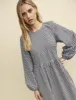 Black Gingham Check Issy Midi Smock Dress sold by Nobody's Child