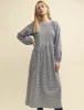 Black Gingham Check Issy Midi Smock Dress sold by Nobody's Child