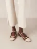 Alohas Agate Leather Tan Ballet Pumps sold by Nobody's Child