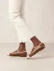 Alohas Agate Leather Tan Ballet Pumps sold by Nobody's Child