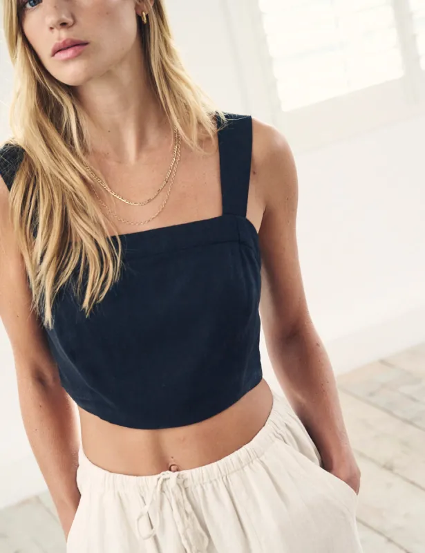 Black Cami Crop Top sold by Nobody's Child