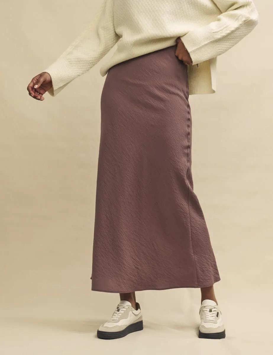 Dusky Pink Mila Slip Midi Skirt sold by Nobody's Child product image thumbnail 3