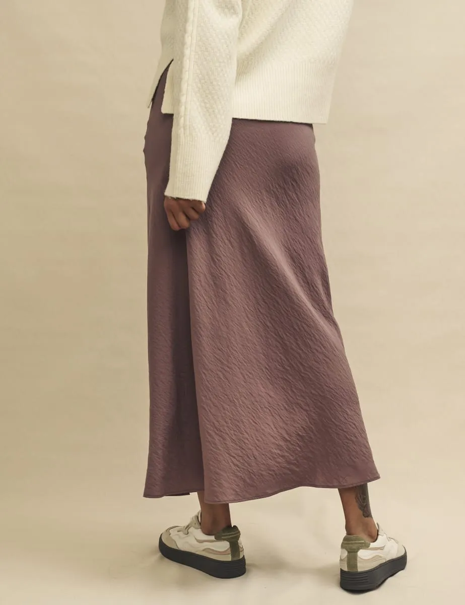 Dusky Pink Mila Slip Midi Skirt sold by Nobody's Child product image thumbnail 4