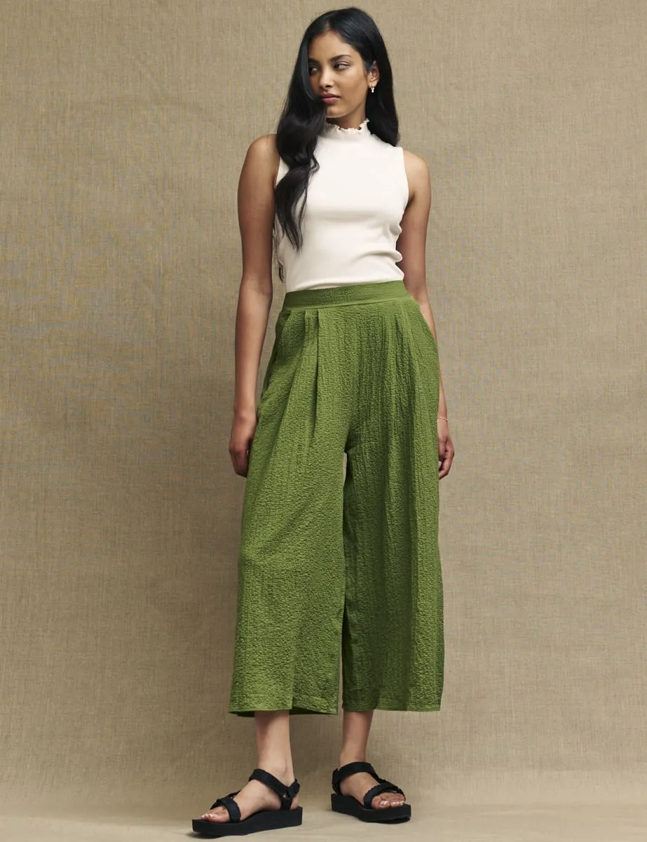 Olive Green Zeena Trousers sold by Nobody's Child product image thumbnail 2