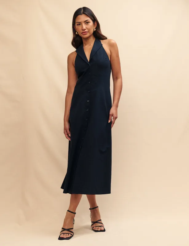 Black Lou Lou Midi Dress sold by Nobody's Child