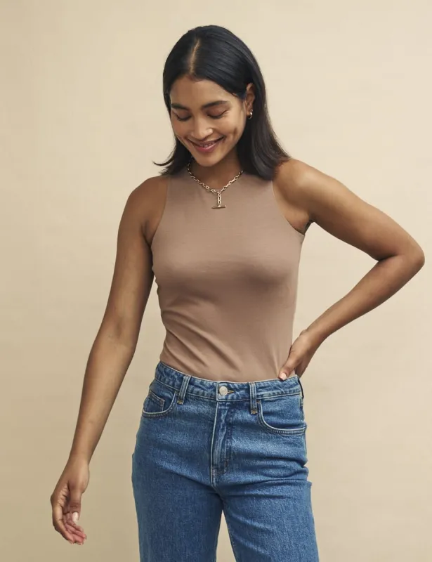 Brown Racer Bodysuit sold by Nobody's Child