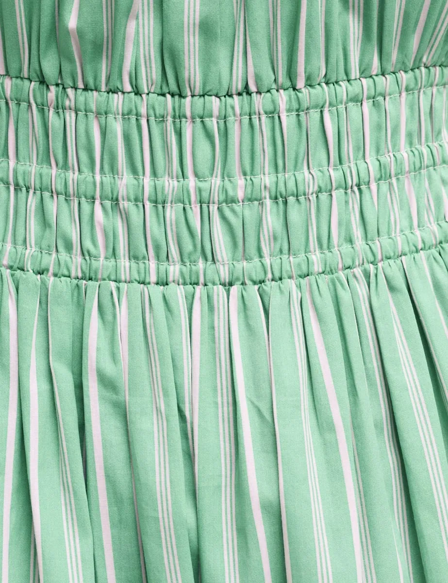 Green Stripe Elora Sleeveless Midi Dress sold by Nobody's Child product image thumbnail 2