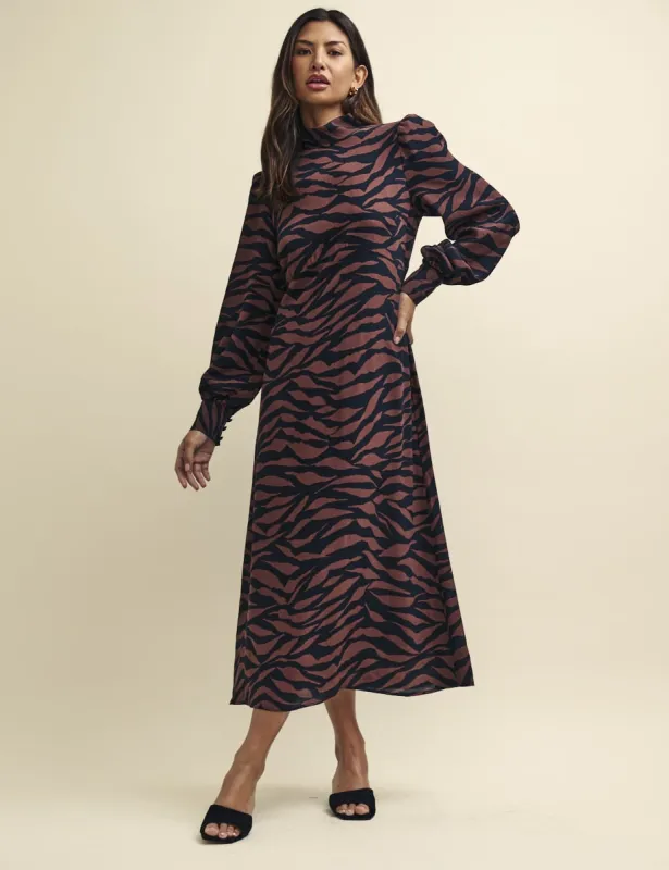 Animal Print Lucinda Midaxi Dress sold by Nobody's Child