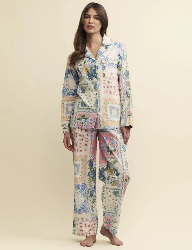 Patchwork Floral Cotton Pyjama Set sold by Nobody's Child