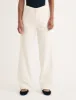 Cream Relaxed Straight Jeans sold by Nobody's Child