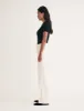Cream Relaxed Straight Jeans sold by Nobody's Child