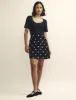Black Cord Embroidered Mini Skirt sold by Nobody's Child