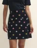 Black Cord Embroidered Mini Skirt sold by Nobody's Child