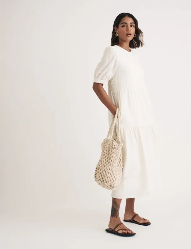 Stone Crochet Tote Bag sold by Nobody's Child