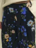 Black Floral Wide Leg Zeena Trousers sold by Nobody's Child