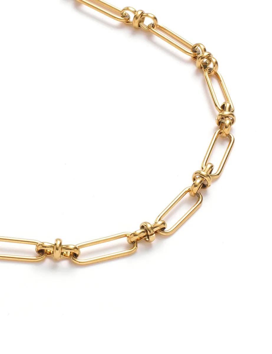 Gold Link Chain Necklace sold by Nobody's Child product image thumbnail 3