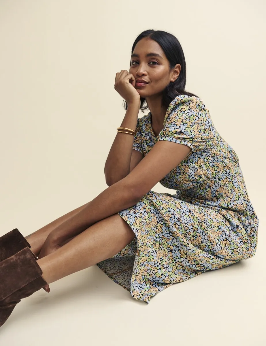 Wildflower Print Clover Midi Dress sold by Nobody's Child product image thumbnail 3