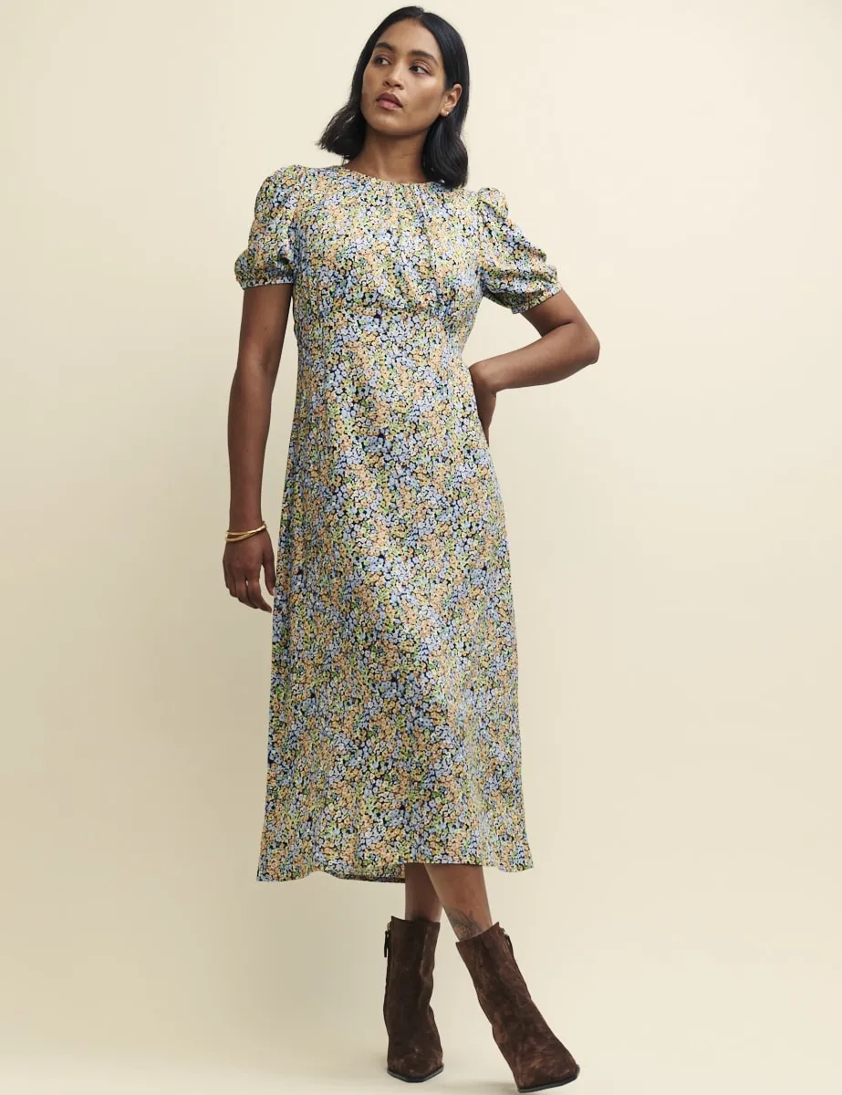Wildflower Print Clover Midi Dress sold by Nobody's Child product image thumbnail 2