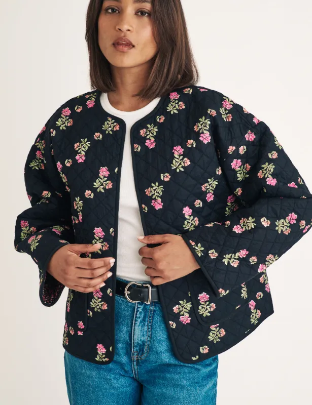 Floral Reversible Quilted Jacket sold by Nobody's Child
