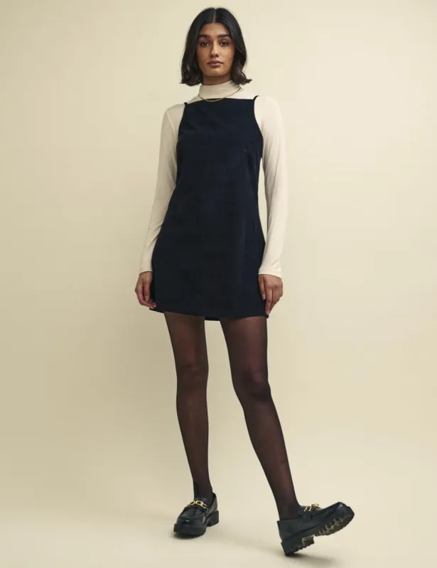 Black Cord High Neck Pepper Mini Dress sold by Nobody's Child