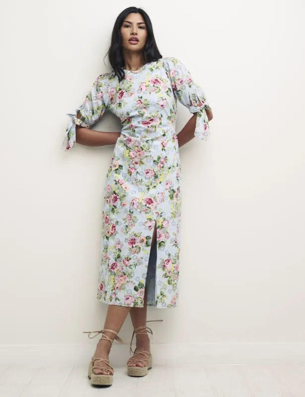 Floral Esme Broderie Anglaise Midi Tea Dress sold by Nobody's Child
