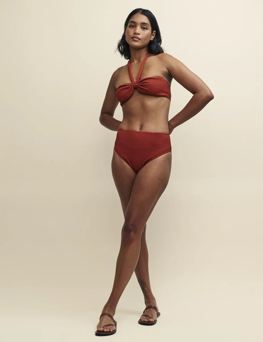 Brown High Waisted Bikini Bottoms sold by Nobody's Child product image thumbnail 2