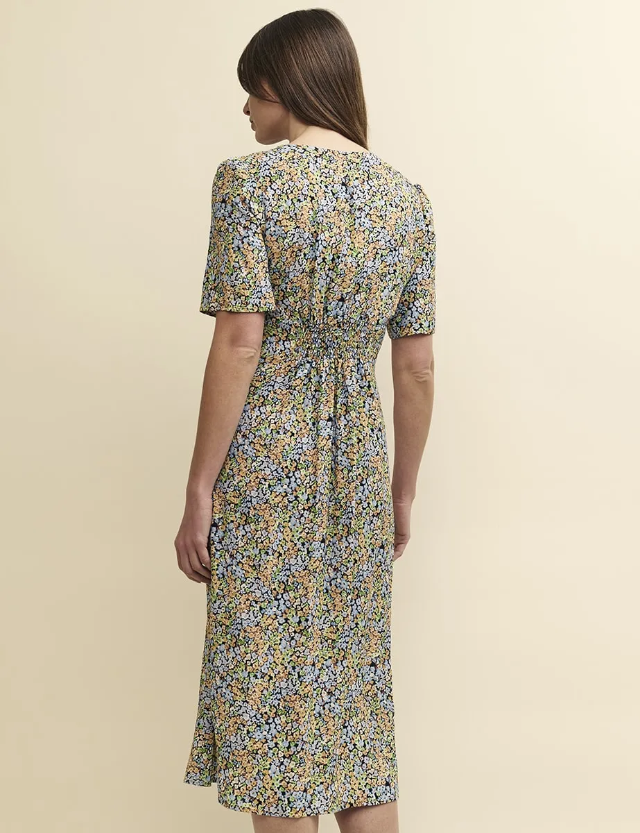 Wildflower Print Alexa Midi Tea Dress sold by Nobody's Child product image thumbnail 4