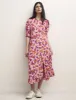 Pink Daisy Print Luna Midi Dress sold by Nobody's Child