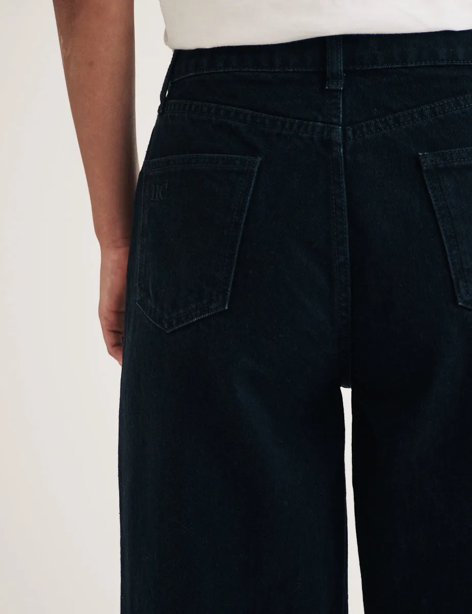 Black High Rise Wide Leg Jeans sold by Nobody's Child product image thumbnail 4