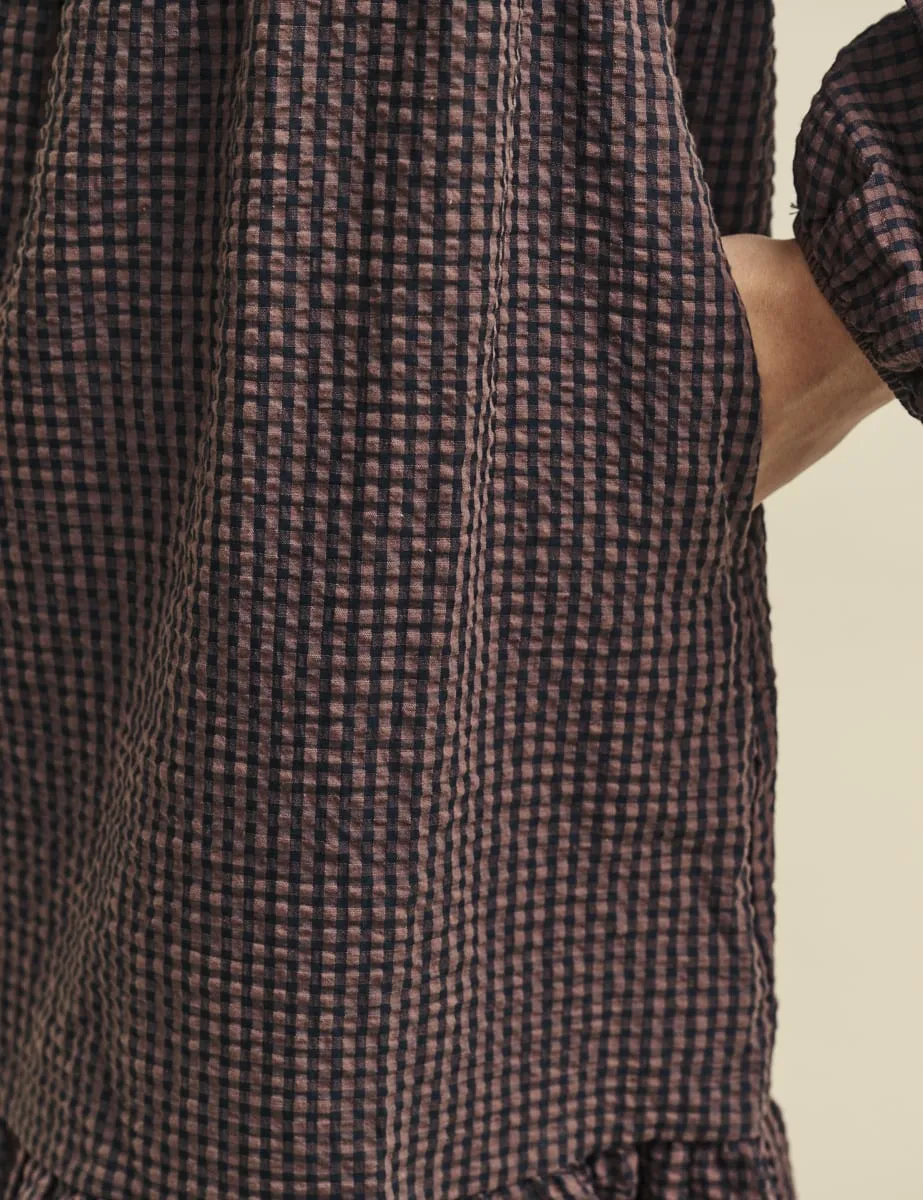 Brown Check Kelsie Mini Dress sold by Nobody's Child product image thumbnail 4