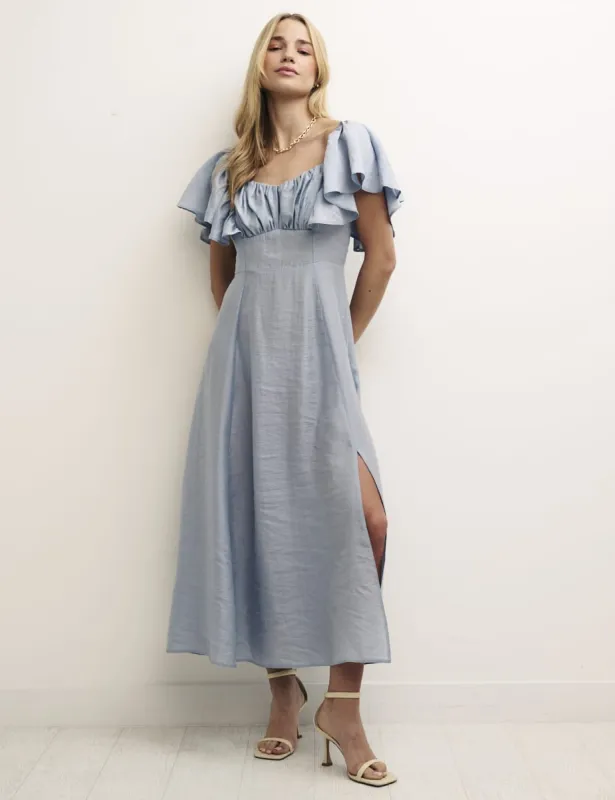 Sky Blue Dove Midi Dress sold by Nobody's Child