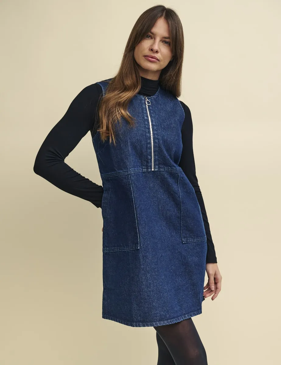 Dark Denim Homerton Mini Dress sold by Nobody's Child