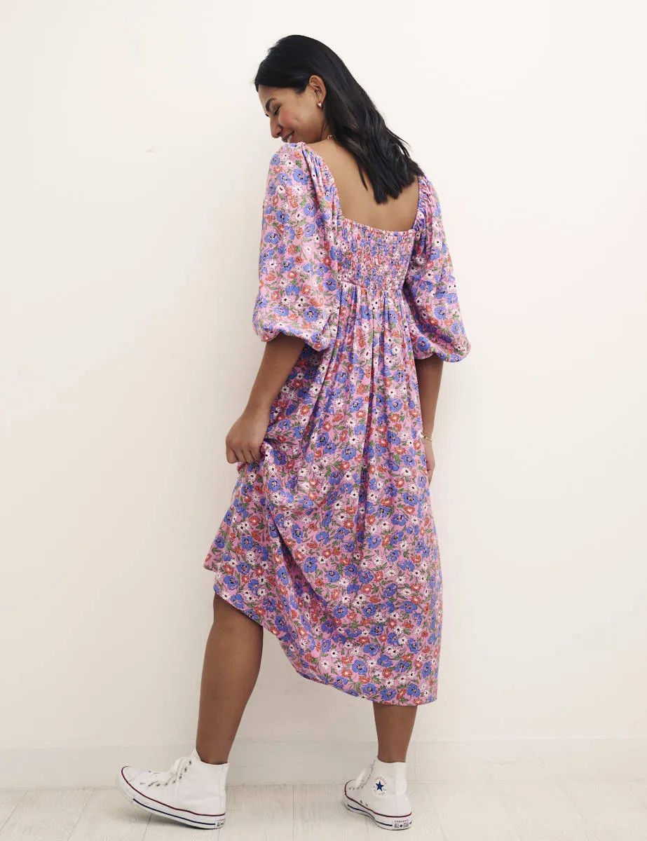 Long Sleeve Floral Astrid Midi Dress sold by Nobody's Child product image thumbnail 2