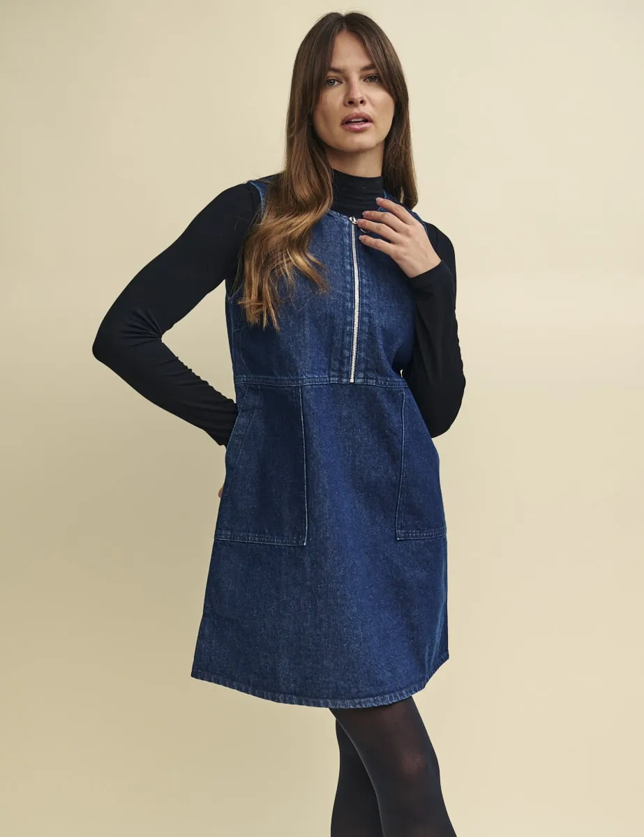 Dark Denim Homerton Mini Dress sold by Nobody's Child product image thumbnail 2