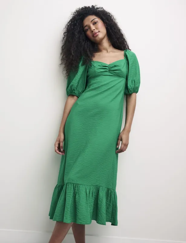 Green Sweetheart Neck Darcie Midi Dress sold by Nobody's Child