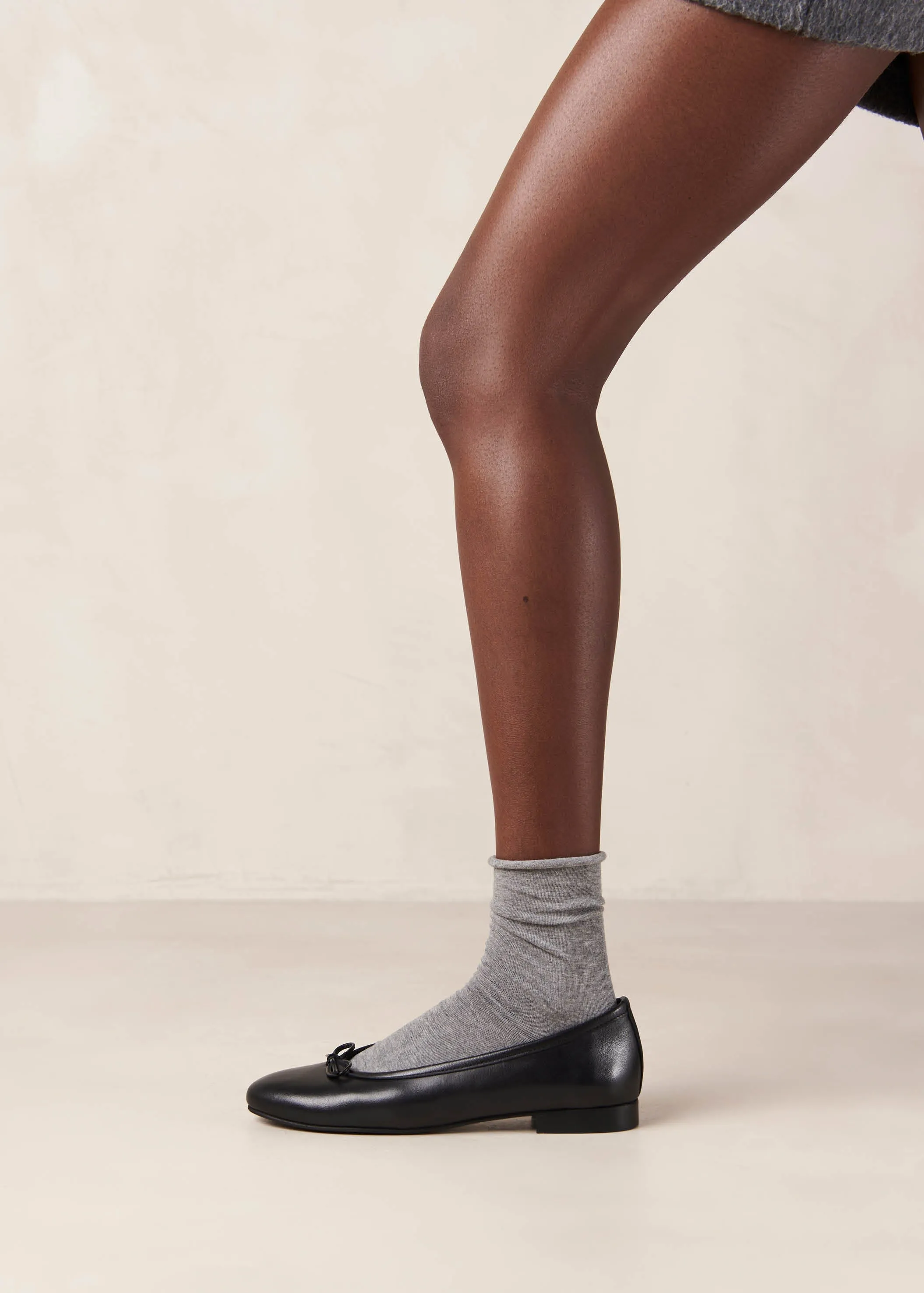 Alohas Black Oriana Leather Ballet Flats sold by Nobody's Child product image thumbnail 2