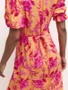 Orange and Pink Floral Delilah Midi Dress sold by Nobody's Child