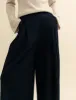 Black Wide Leg Cropped Zeena Trousers sold by Nobody's Child