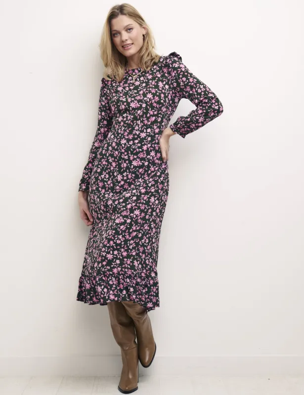 Floral Cecile Midi Dress sold by Nobody's Child