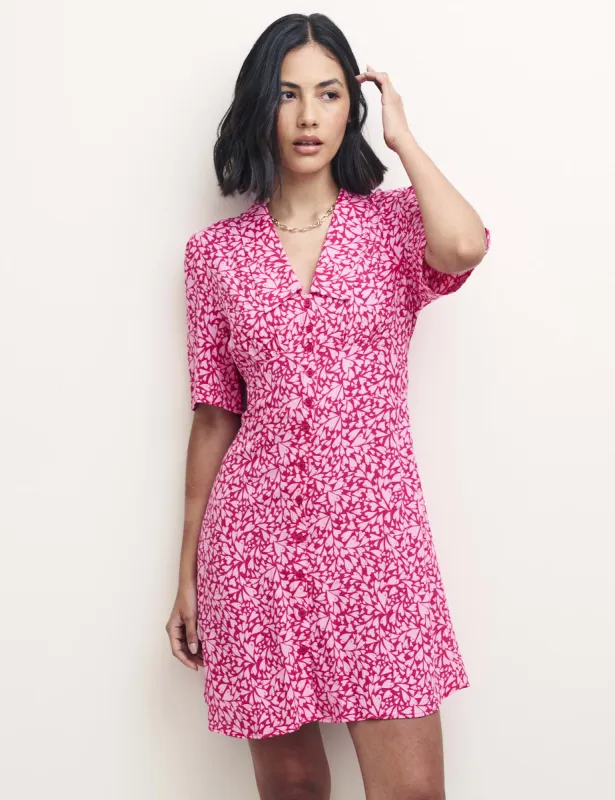 Pink Heart Print Daisy Mini Dress sold by Nobody's Child