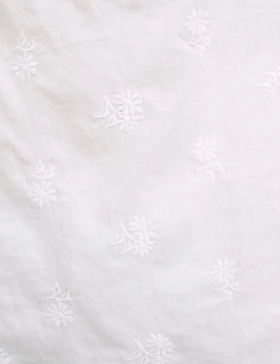 White Embroidered Drew Top sold by Nobody's Child product image thumbnail 3