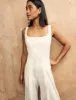 Cream Wide Leg Mika Jumpsuit sold by Nobody's Child