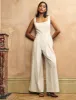 Cream Wide Leg Mika Jumpsuit sold by Nobody's Child