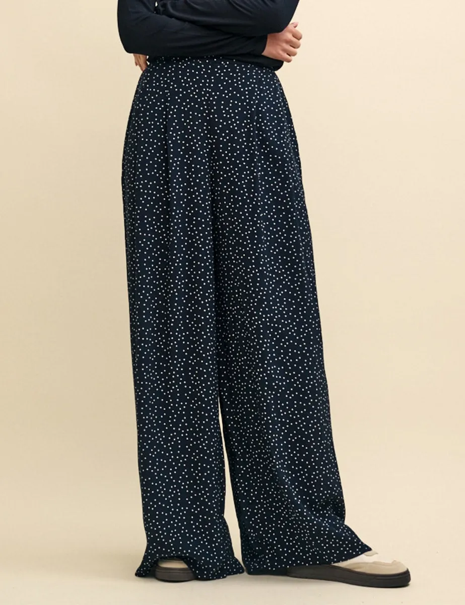 Black Spot Print Zeena Full Length Trouser sold by Nobody's Child product image thumbnail 4
